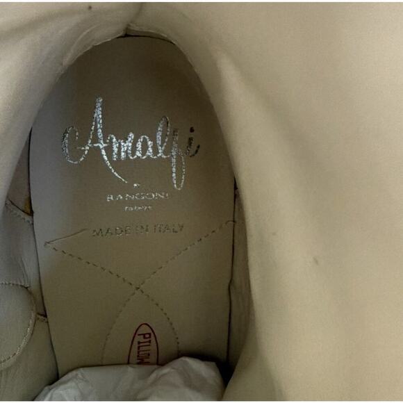 Amalfi by Rangoni Faraona Ankle Boots Women's Gold Booties Italian Leather 5.5 - Picture 6 of 10